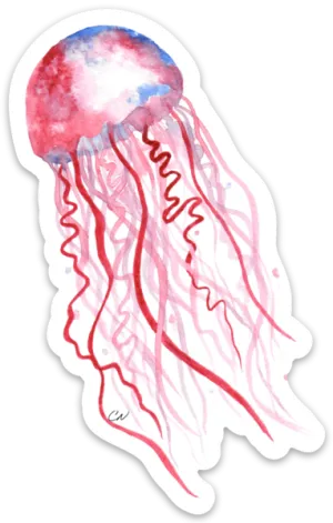 ❤️🪼 Red Jellyfish 🪼❤️- Sticker