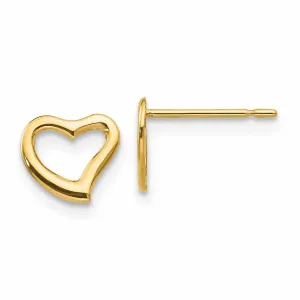 14k Madi K Childrens Heart Post Earrings