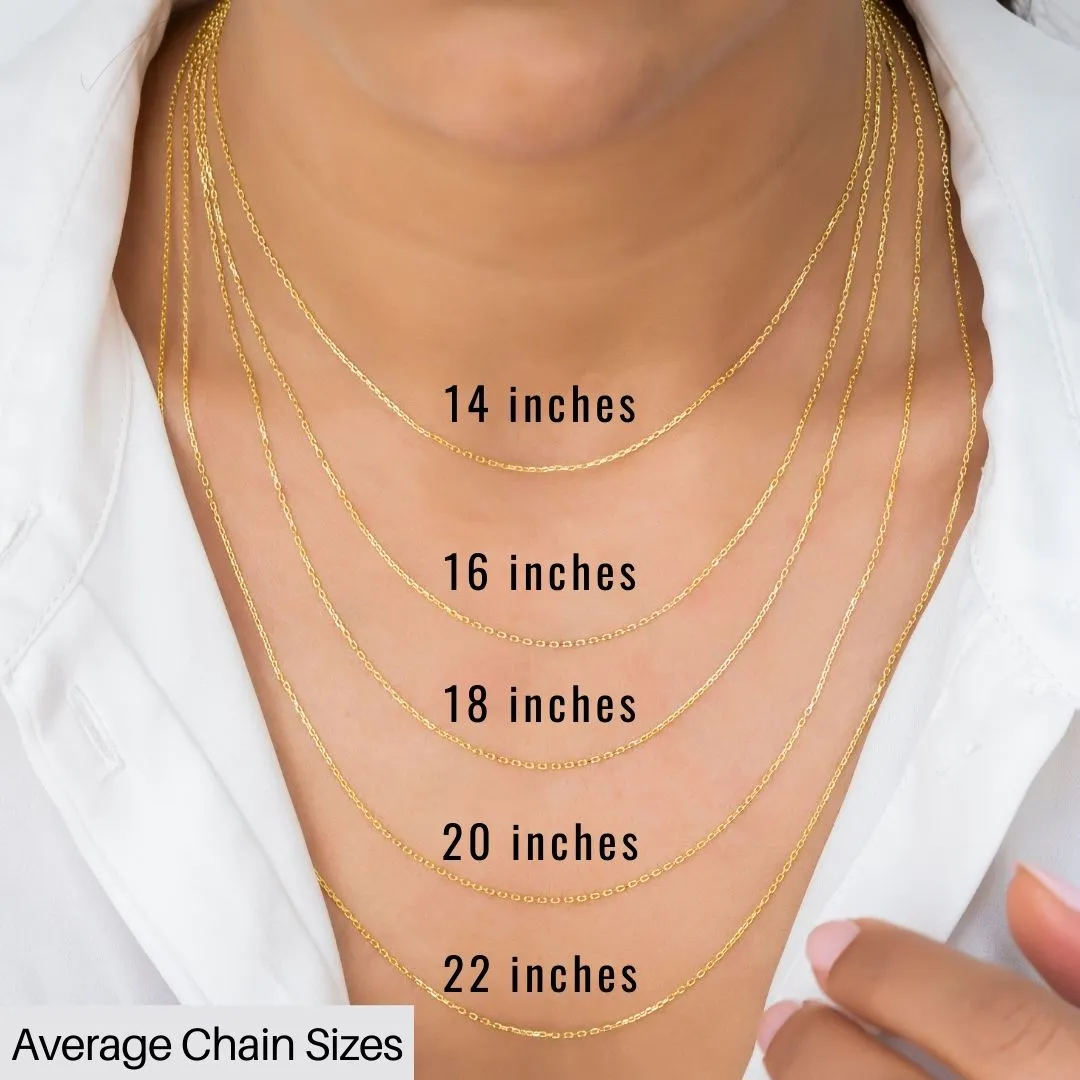 14K Solid Gold Cross Necklace