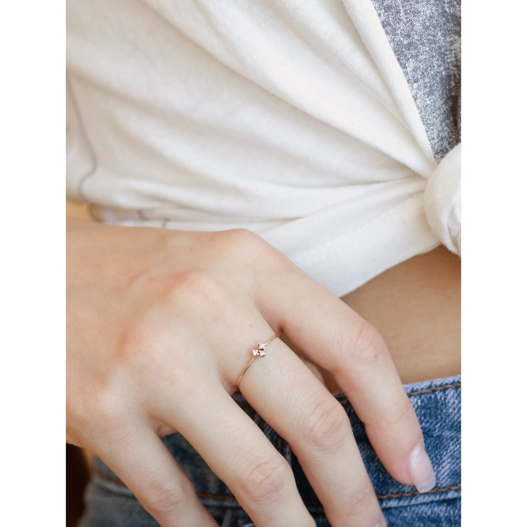 14kt Coronet Diamond Ring