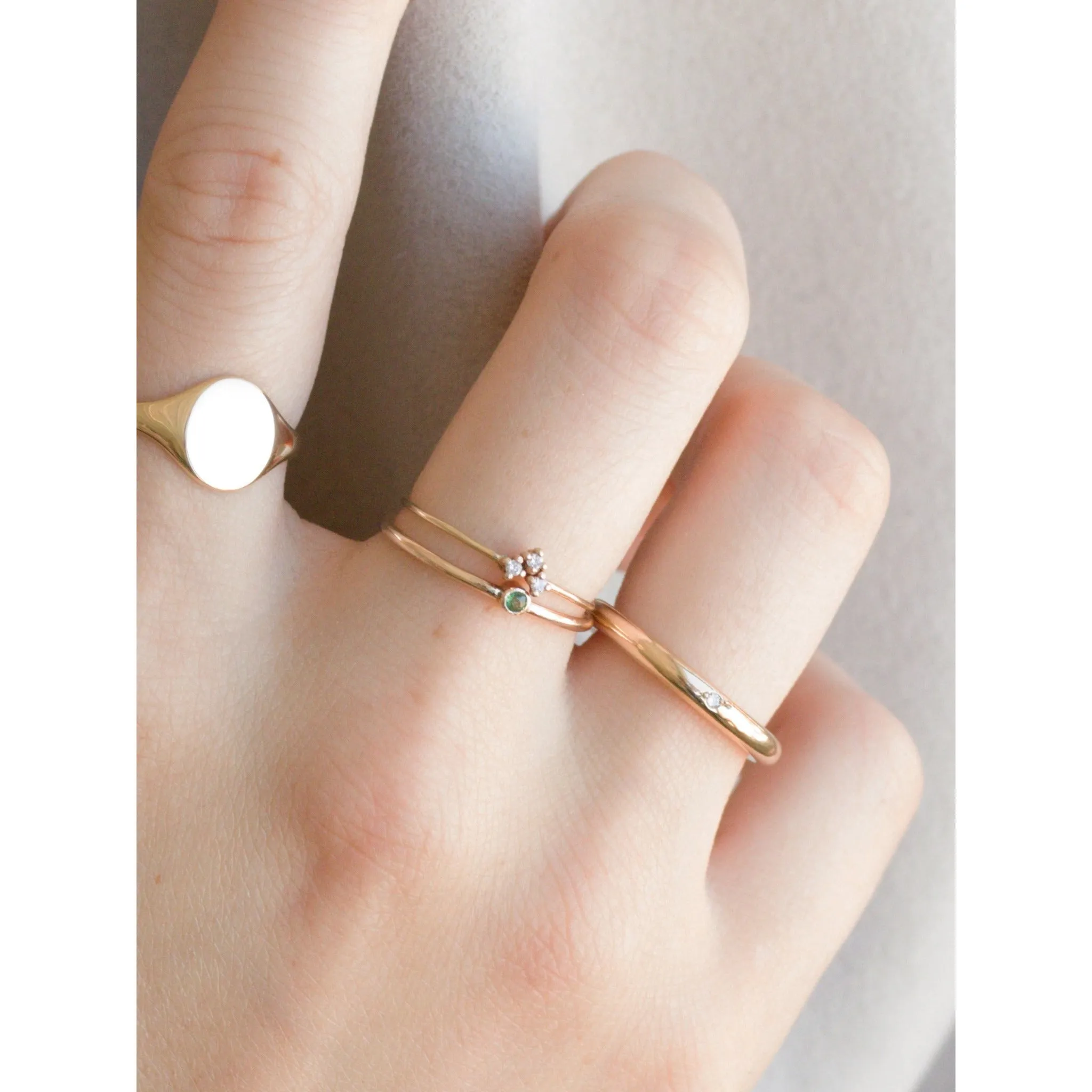 14kt Coronet Diamond Ring