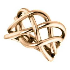 14KT Rose Gold Artistic Open Weave Ring