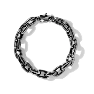 18K Black Gold Bold Links Chain Bracelet