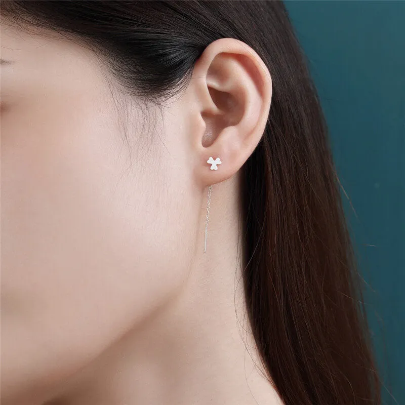 4.5cm S925 Silver Ear Thread