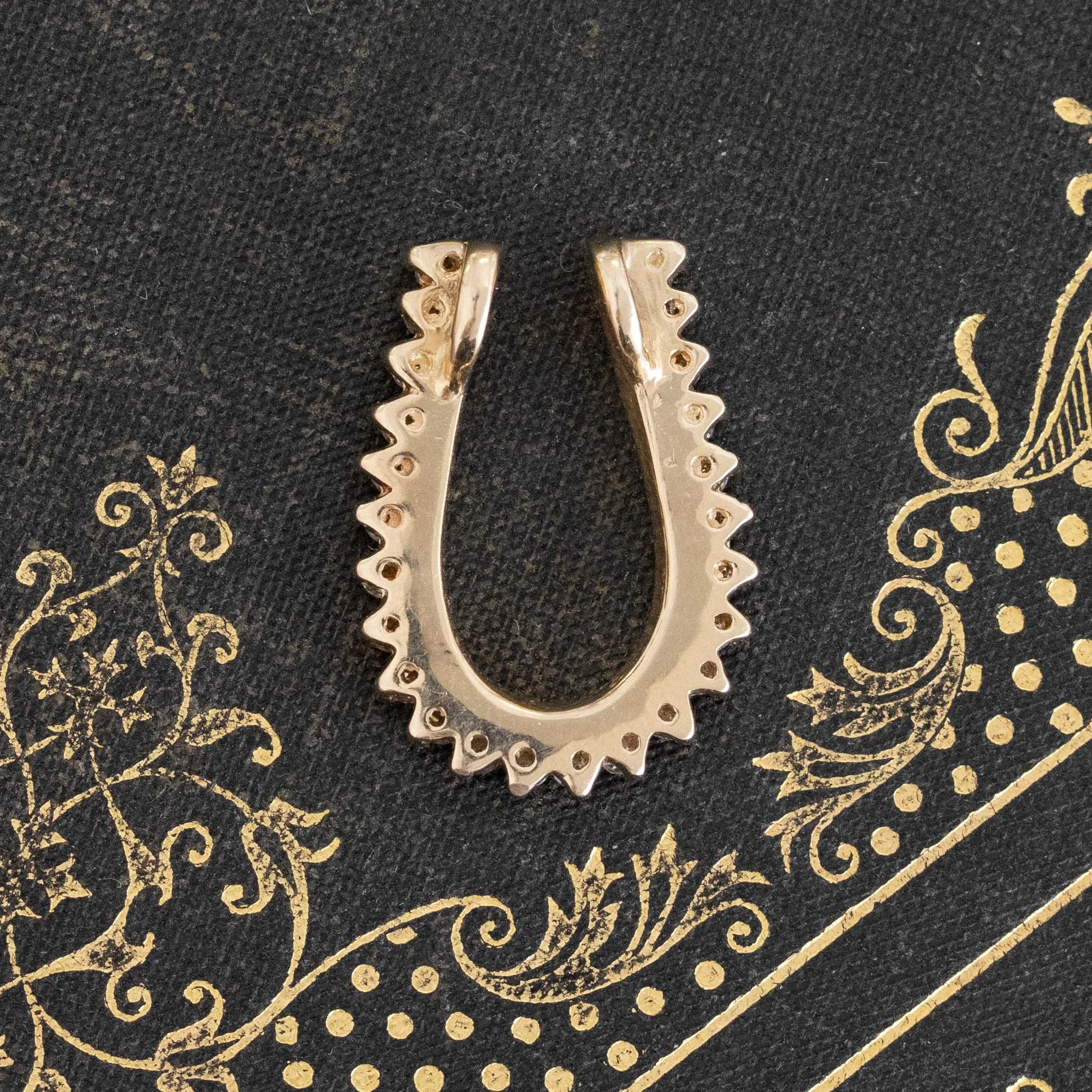 .60ctw Vintage Diamond Horseshoe Pendant