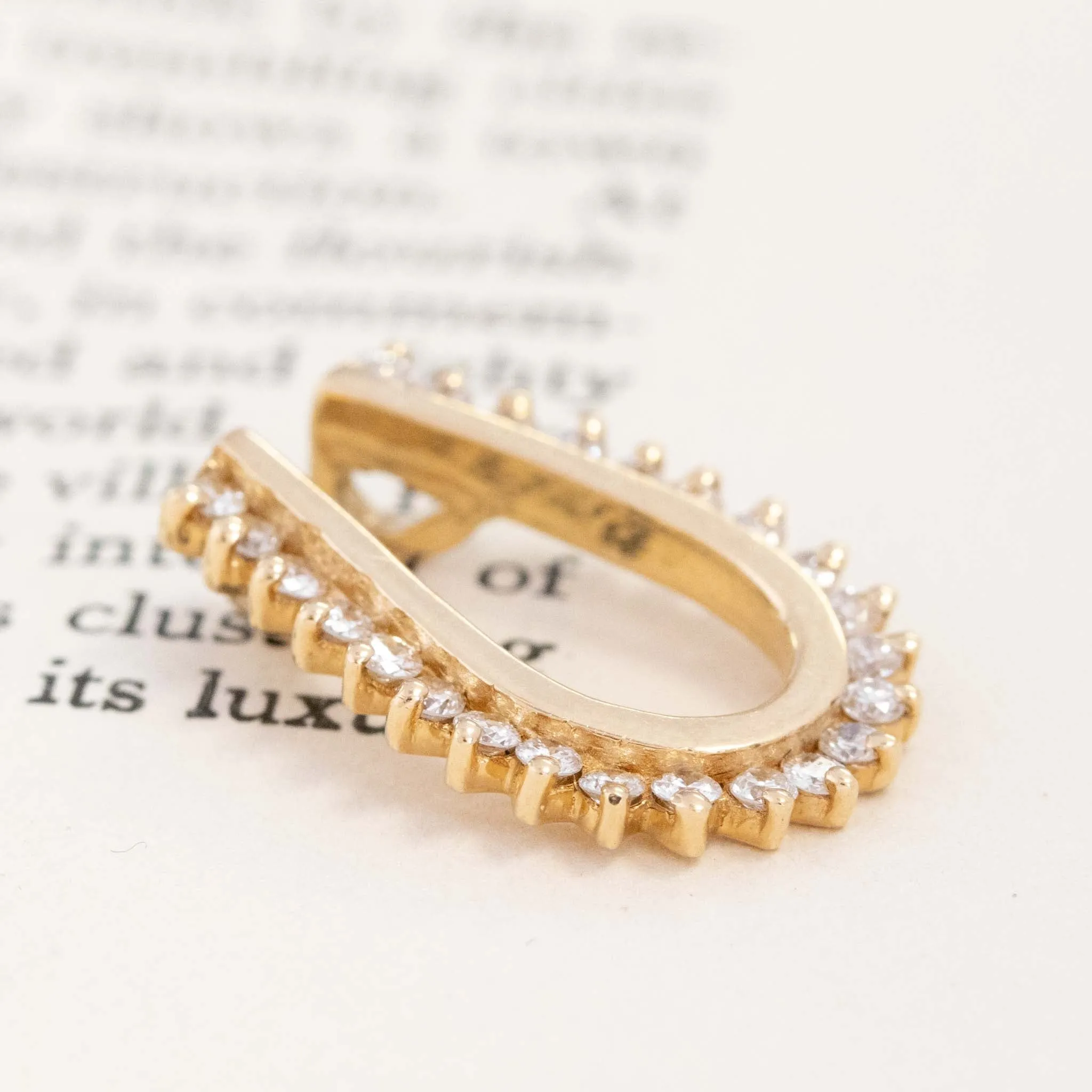.60ctw Vintage Diamond Horseshoe Pendant