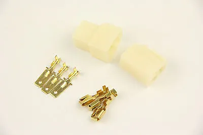 6.3mm 3 Pin Connector Terminals Adapters eBike Scooter Electric Bike 10 Set Lots