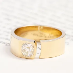 .79ct Old Mine Cut Diamond Open Cigar Band
