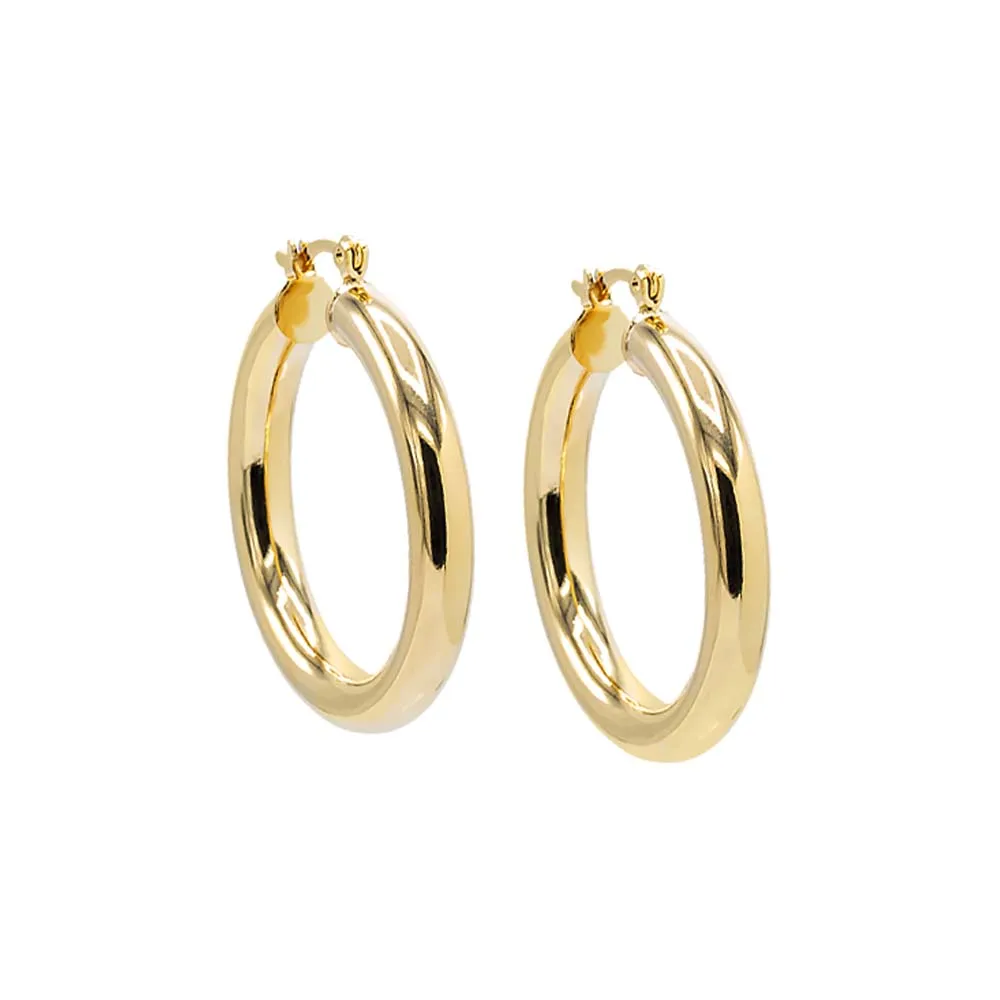 Adina's Chunky Hollow Hoop Earring