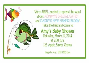 ADORABLE FISH CUSTOM INVITATION