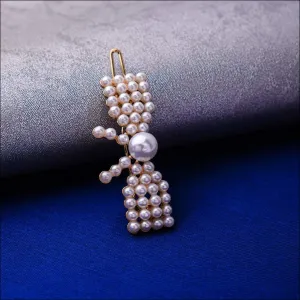 Alice Pearl Bow Golden Hair Pin