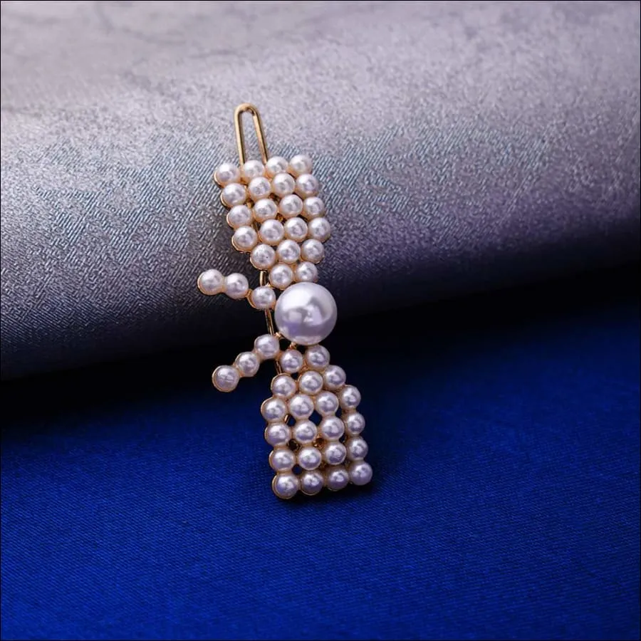 Alice Pearl Bow Golden Hair Pin
