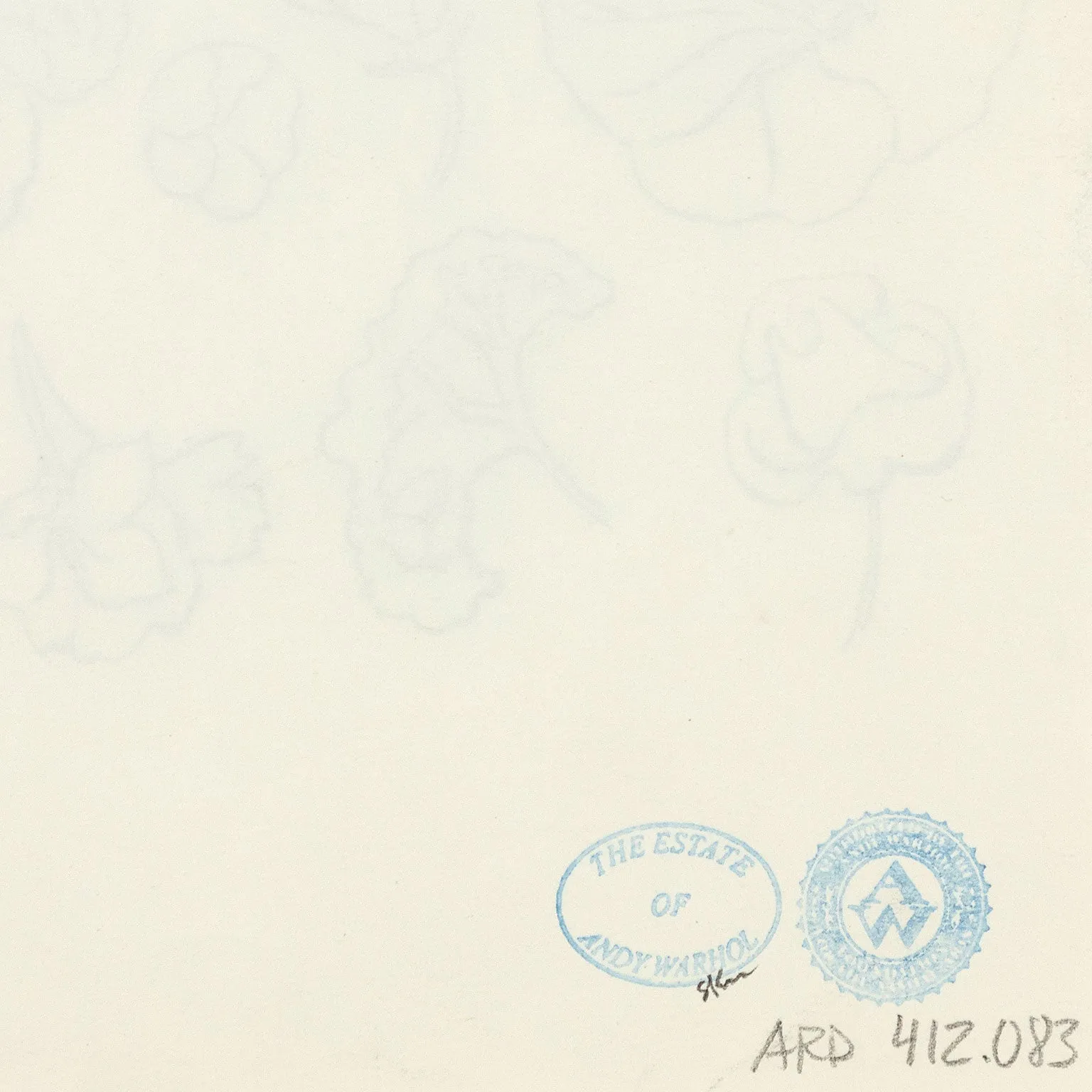 ANDY WARHOL "FAMILY OF FLOWERS", c. 1955