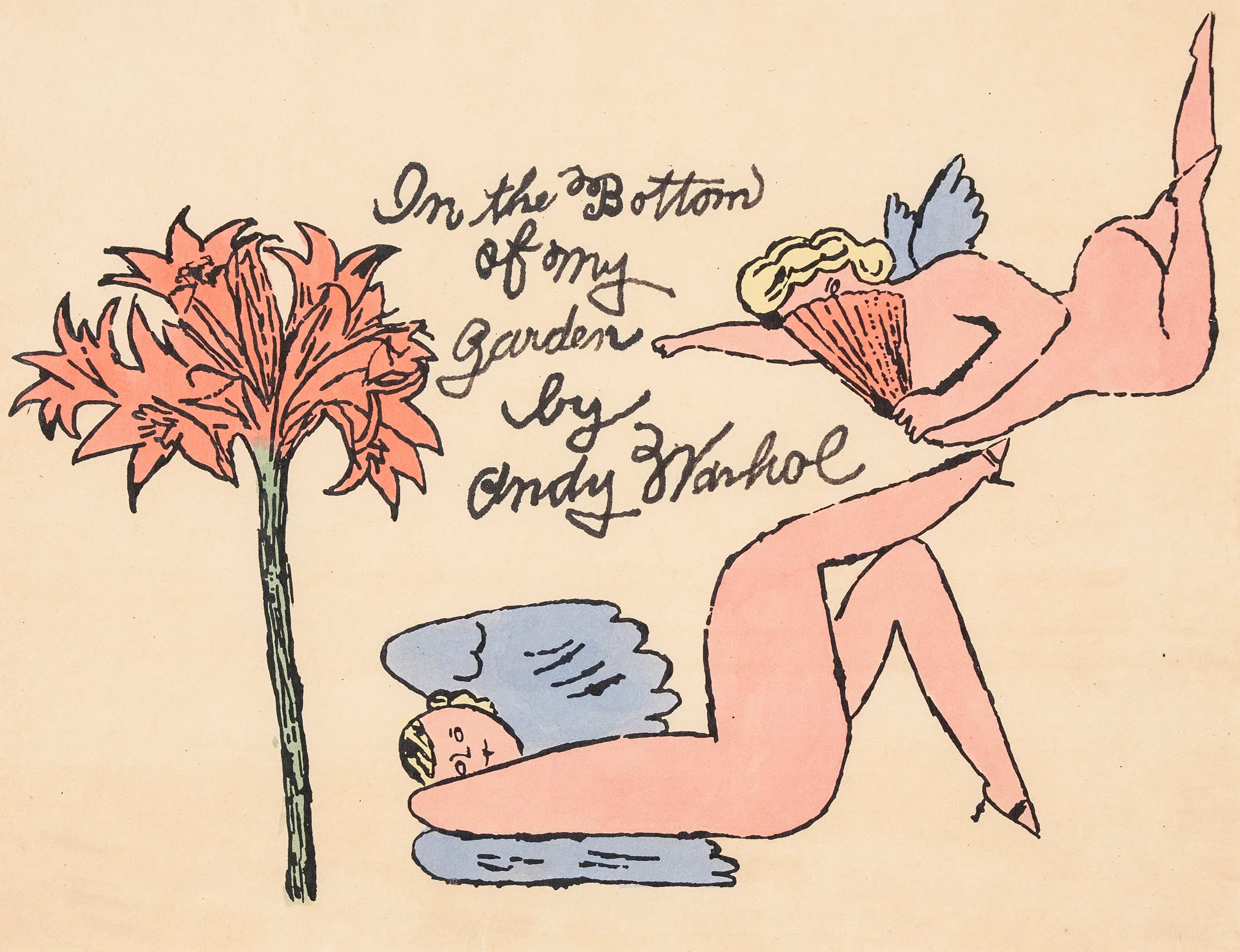 ANDY WARHOL "IN THE BOTTOM OF MY GARDEN", 1956