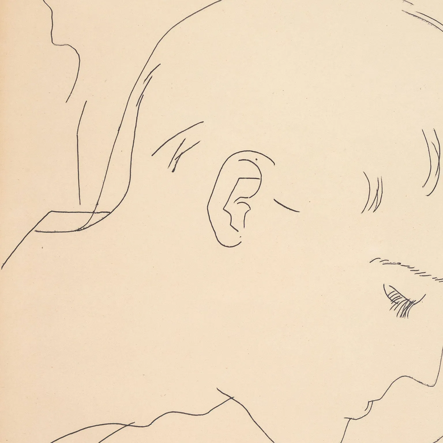 ANDY WARHOL "MOUNTAIN BOY" DRAWING, 1955