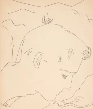 ANDY WARHOL "MOUNTAIN BOY" DRAWING, 1955