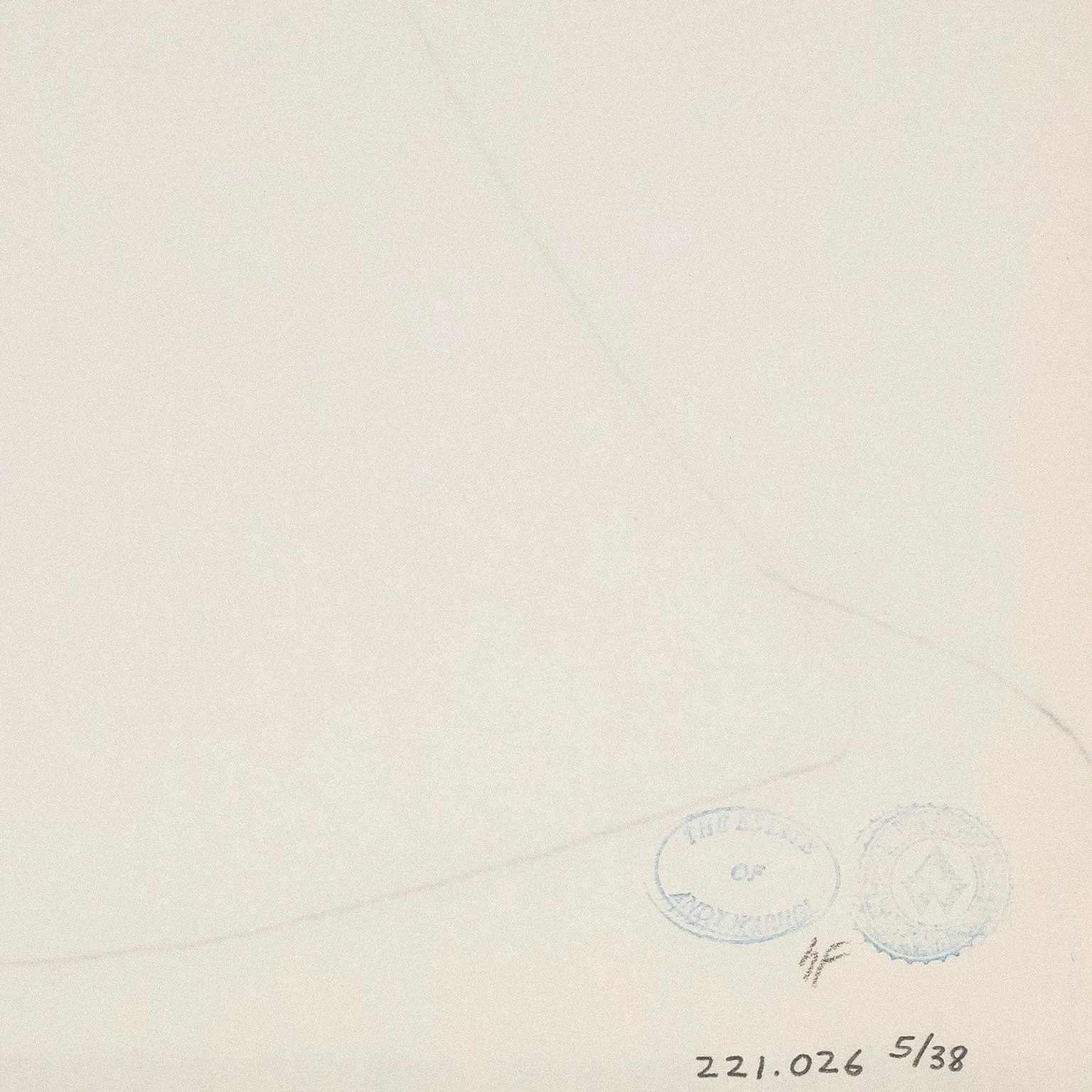 ANDY WARHOL "PORTRAIT OF A LADY" DRAWING, 1955