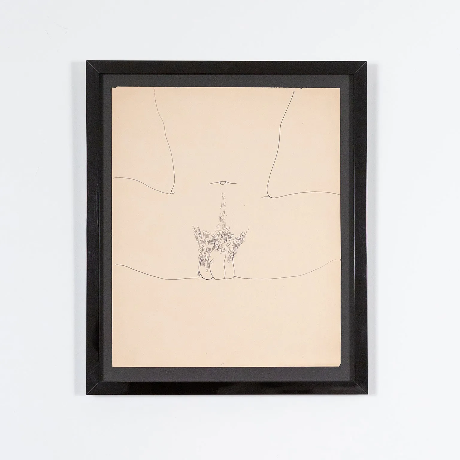 ANDY WARHOL "SPREAD" DRAWING, 1955