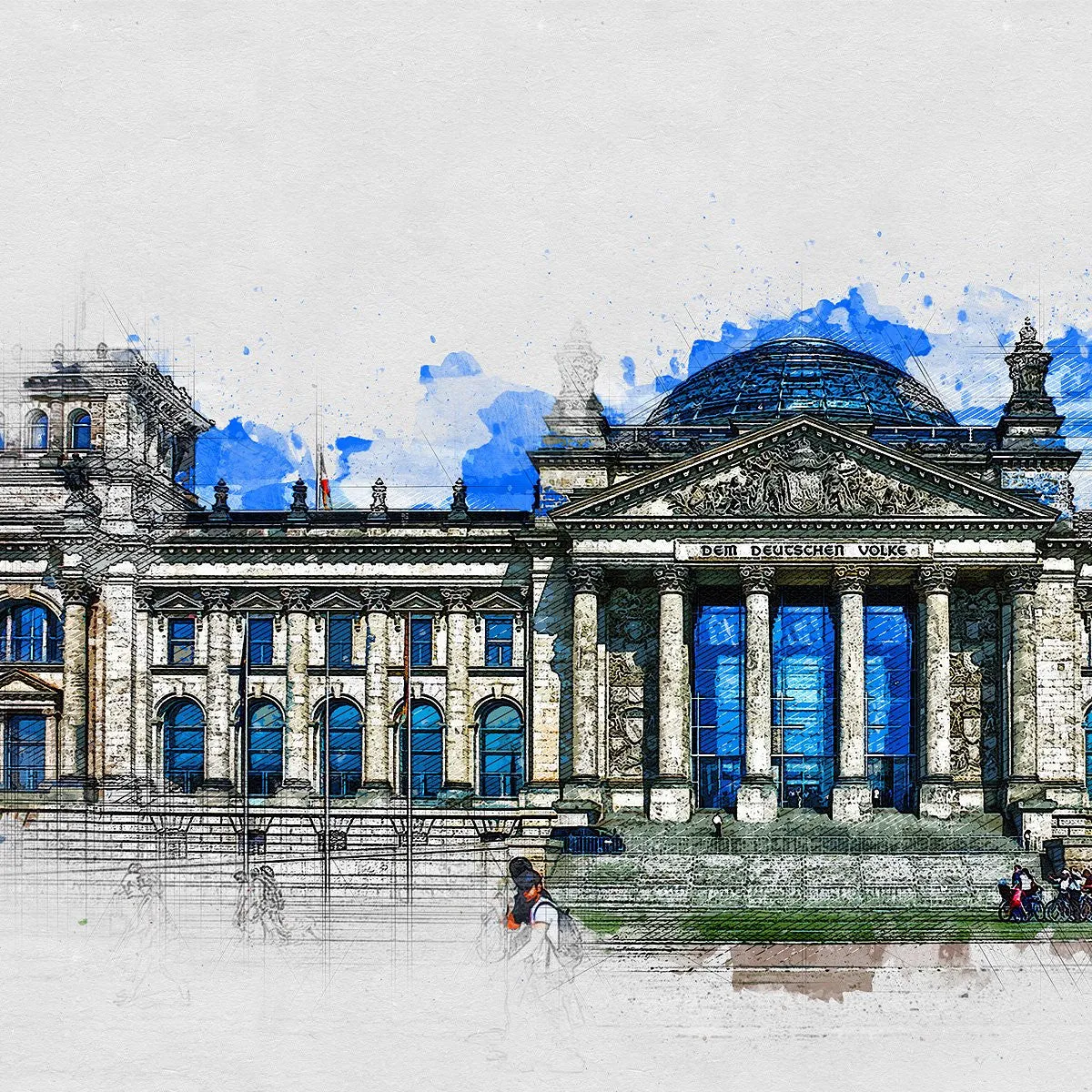 Architecture 2 Sketch Painting PS Action