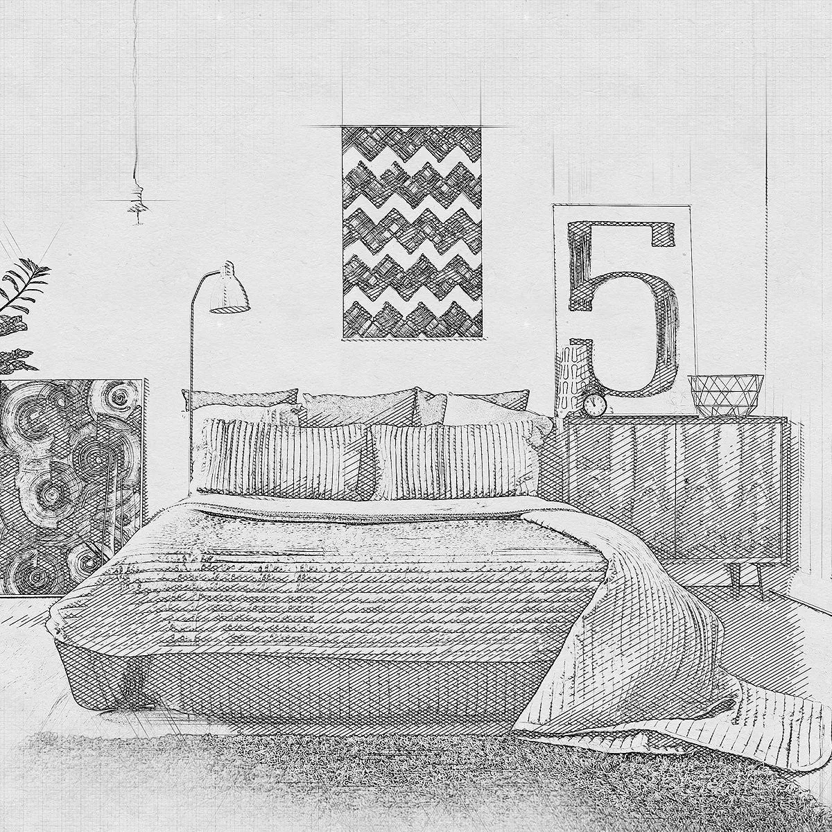 Architecture 2 Sketch Painting PS Action
