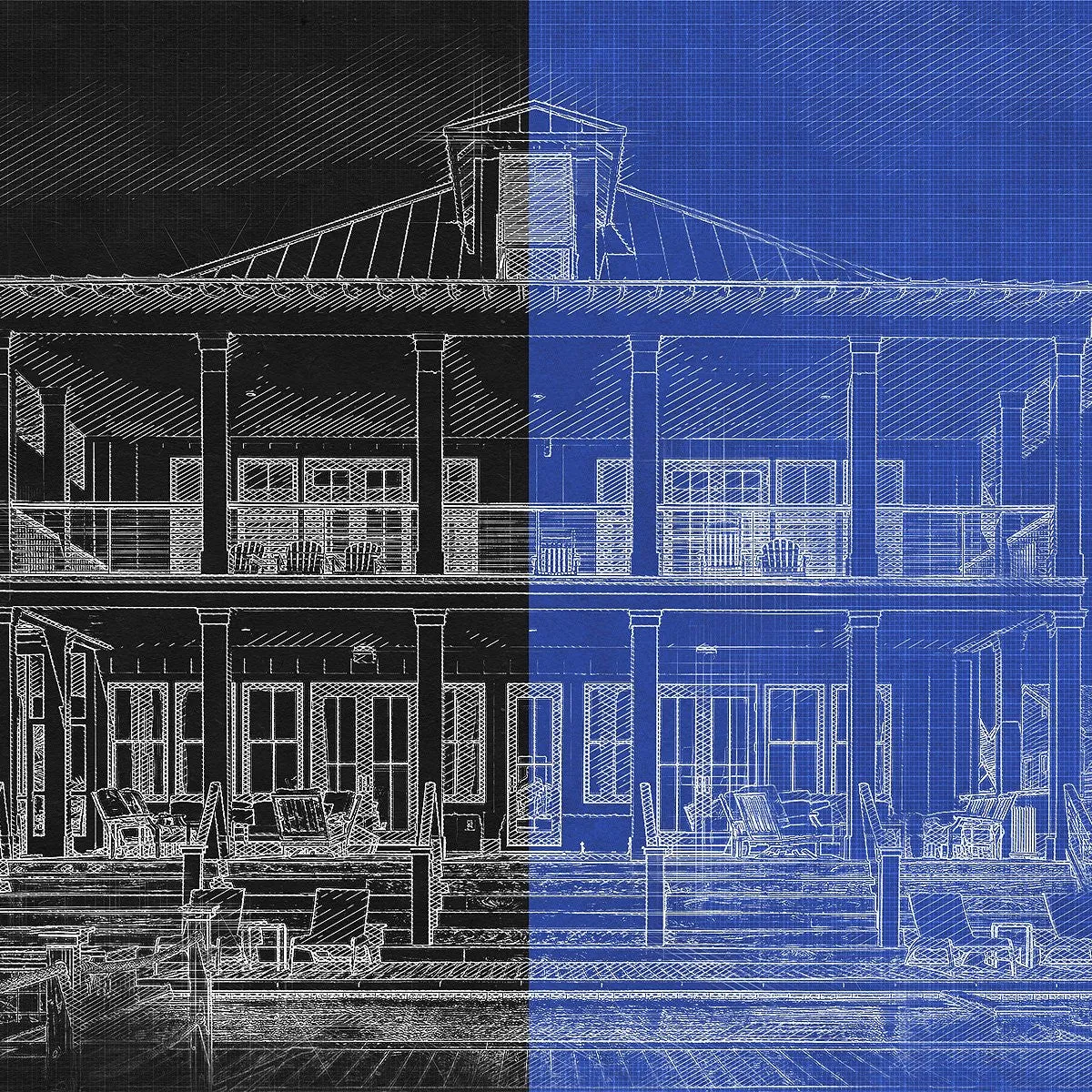 Architecture 2 Sketch Painting PS Action