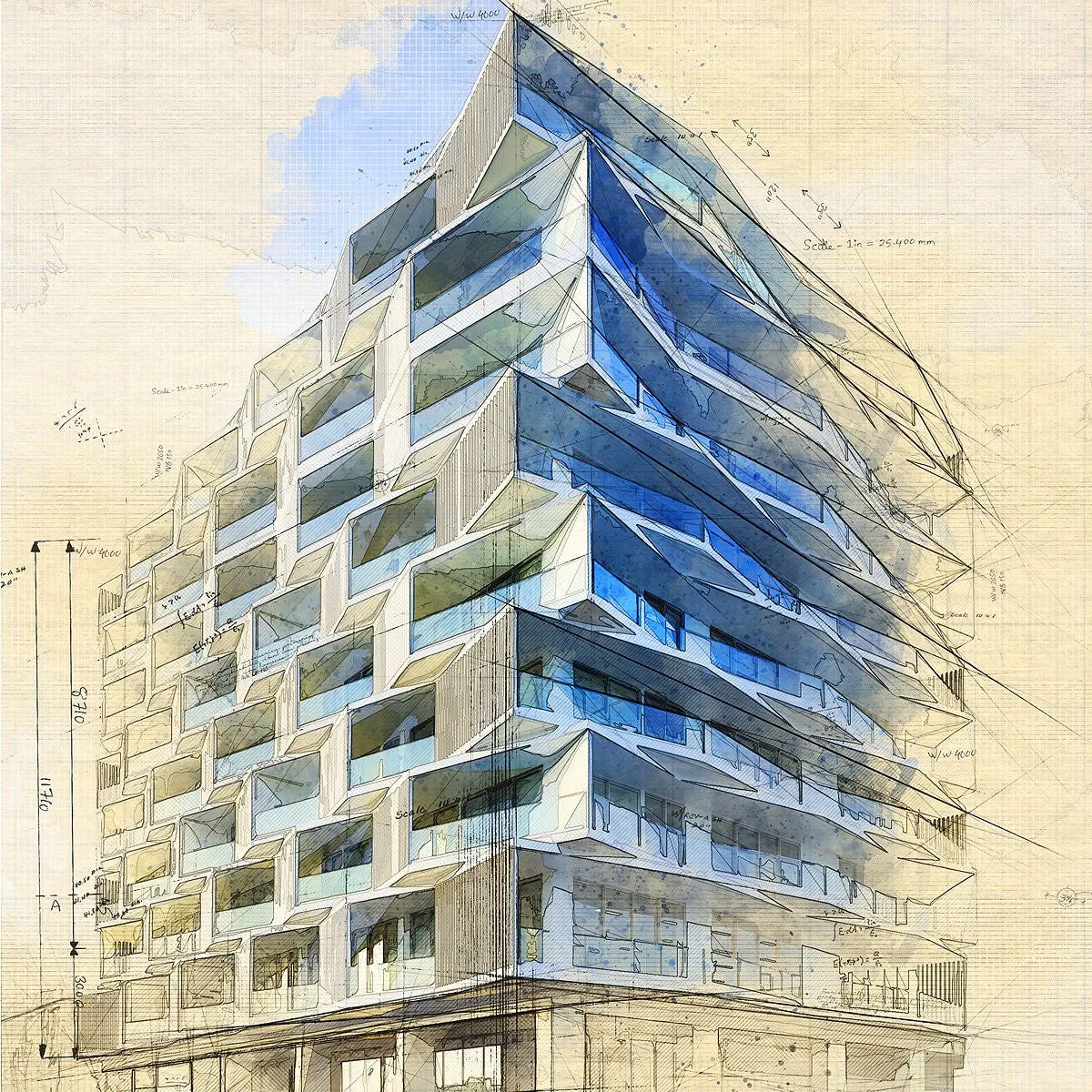 Architecture Blueprint Sketch