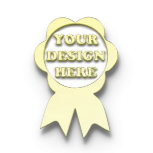 Award Pins with Custom Center Design