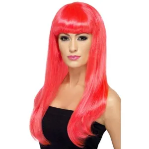 Babelicious Wig - Neon Pink, Long