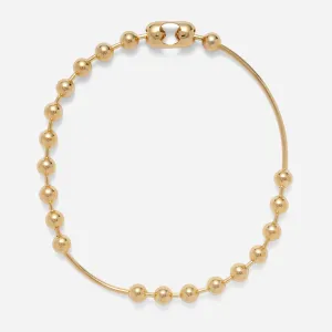 Ball Bar Chain Necklace in Gold