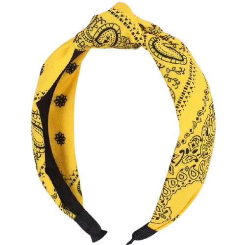 Bandana Haarreif Gelb