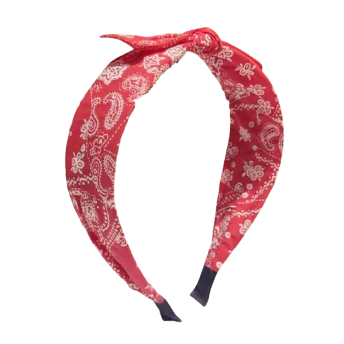 Bandana Haarreif Rot Weiß