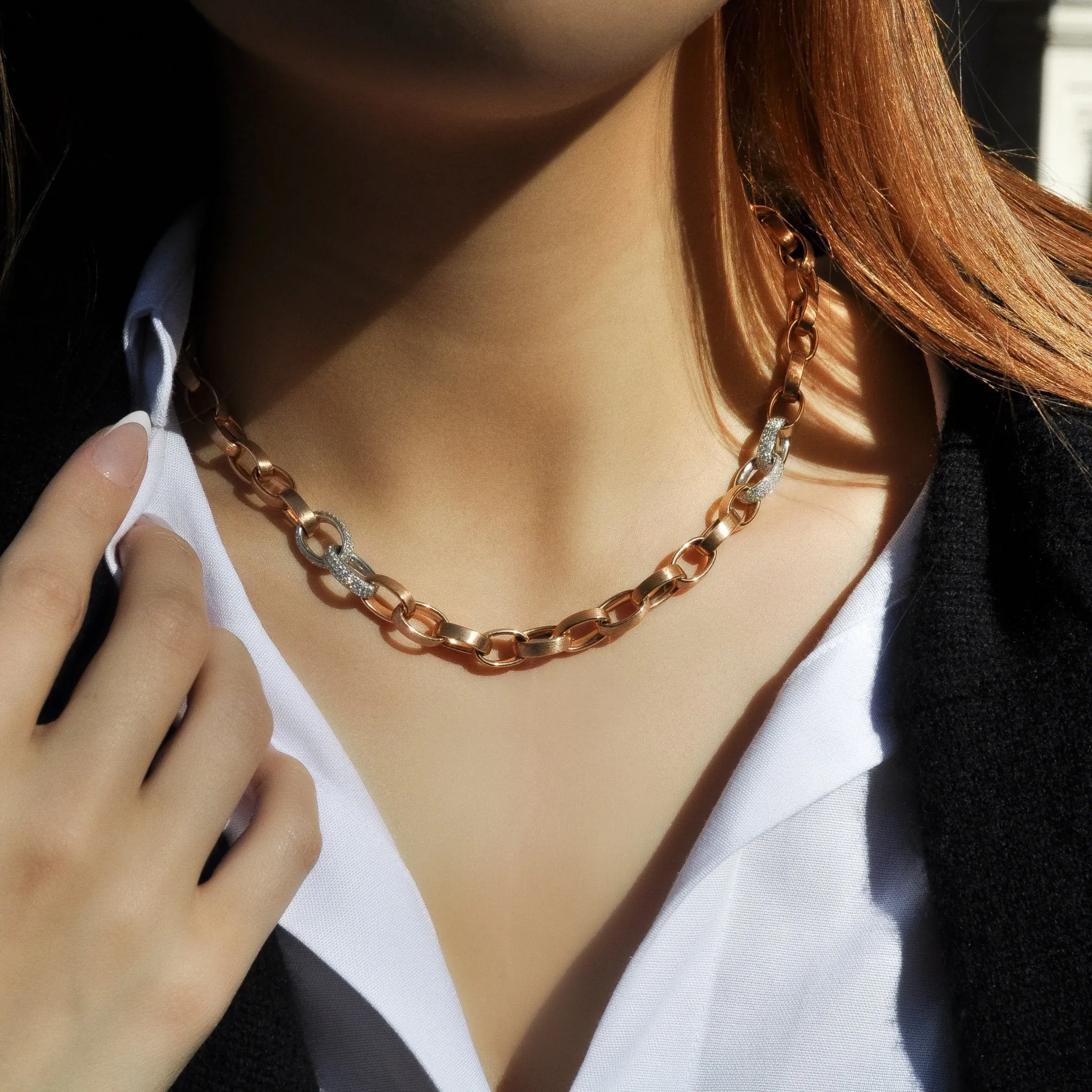 Bennington Rose Gold Chain Necklace