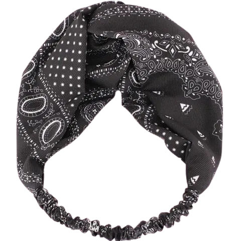 Black Elastic Bandana Headband