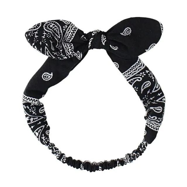 Black Haarband Bandana