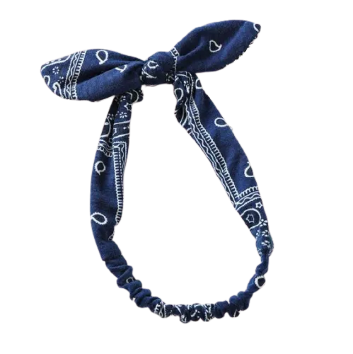 Blaues Bandana Haarband