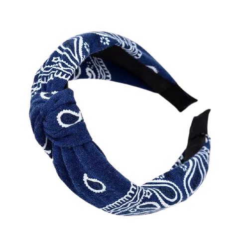 Blaues Bandana Haarreif