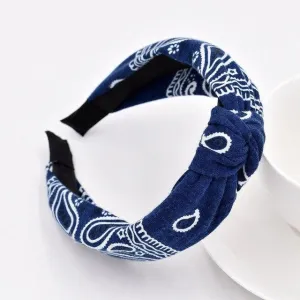 Blaues Bandana Haarreif