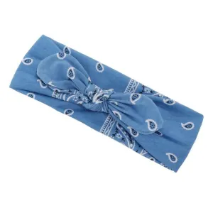 Blue Bandana Headband