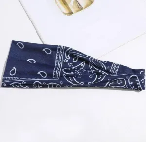 Blue Bandana Stirnband