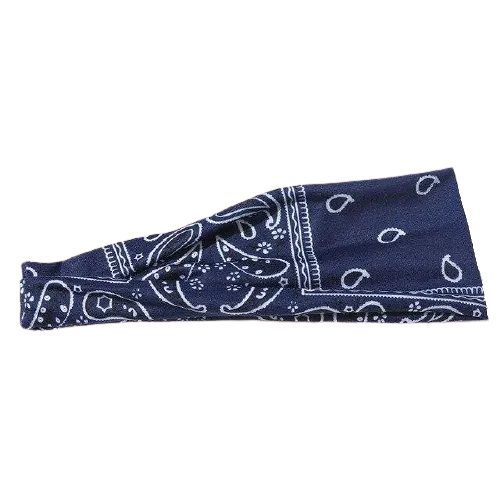 Blue Bandana Stirnband