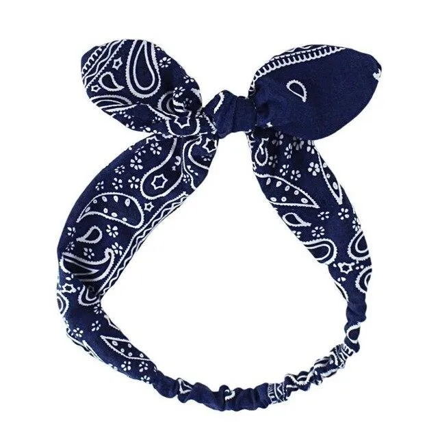 Blue Haarband Bandana