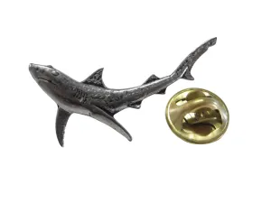 Blue Shark Lapel Pin