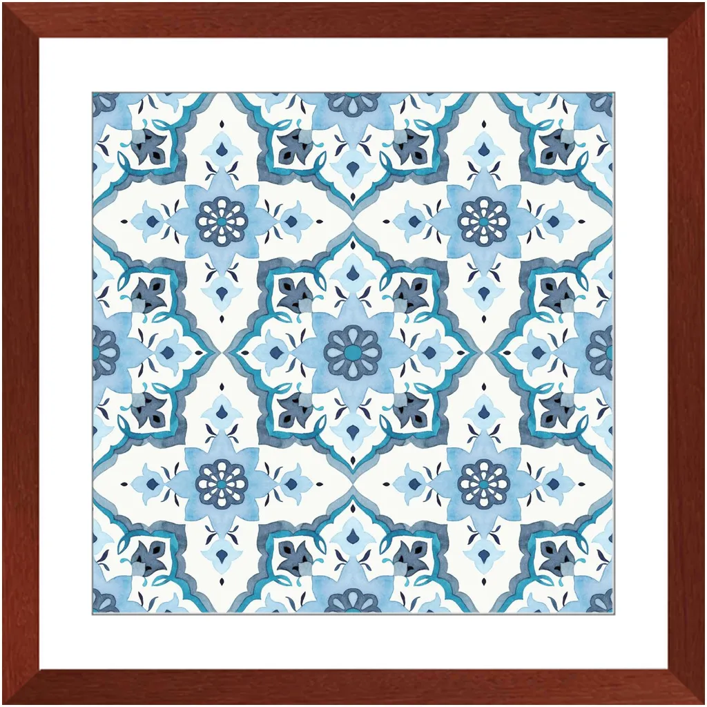 Blue Tile Triptych