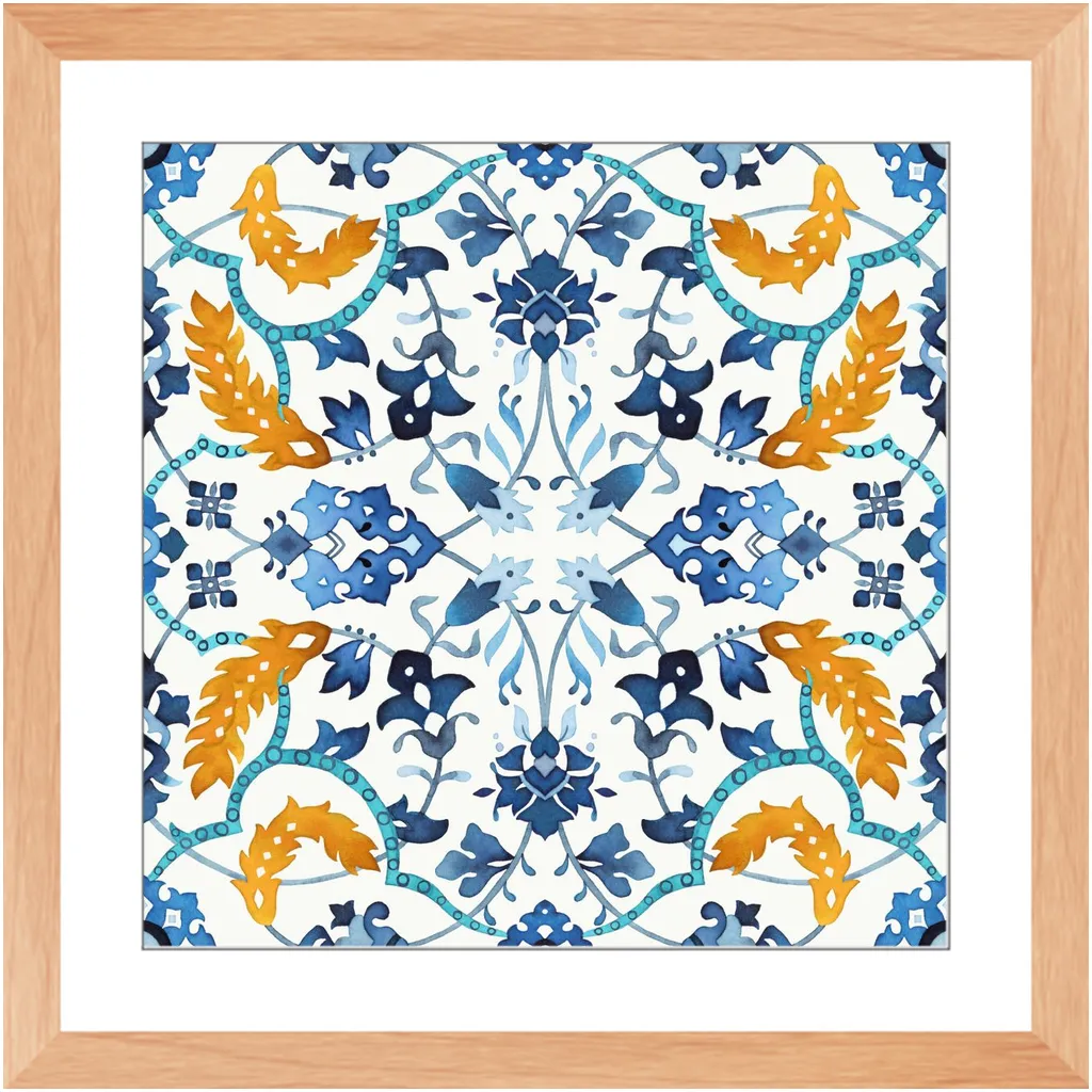Blue Tile Triptych