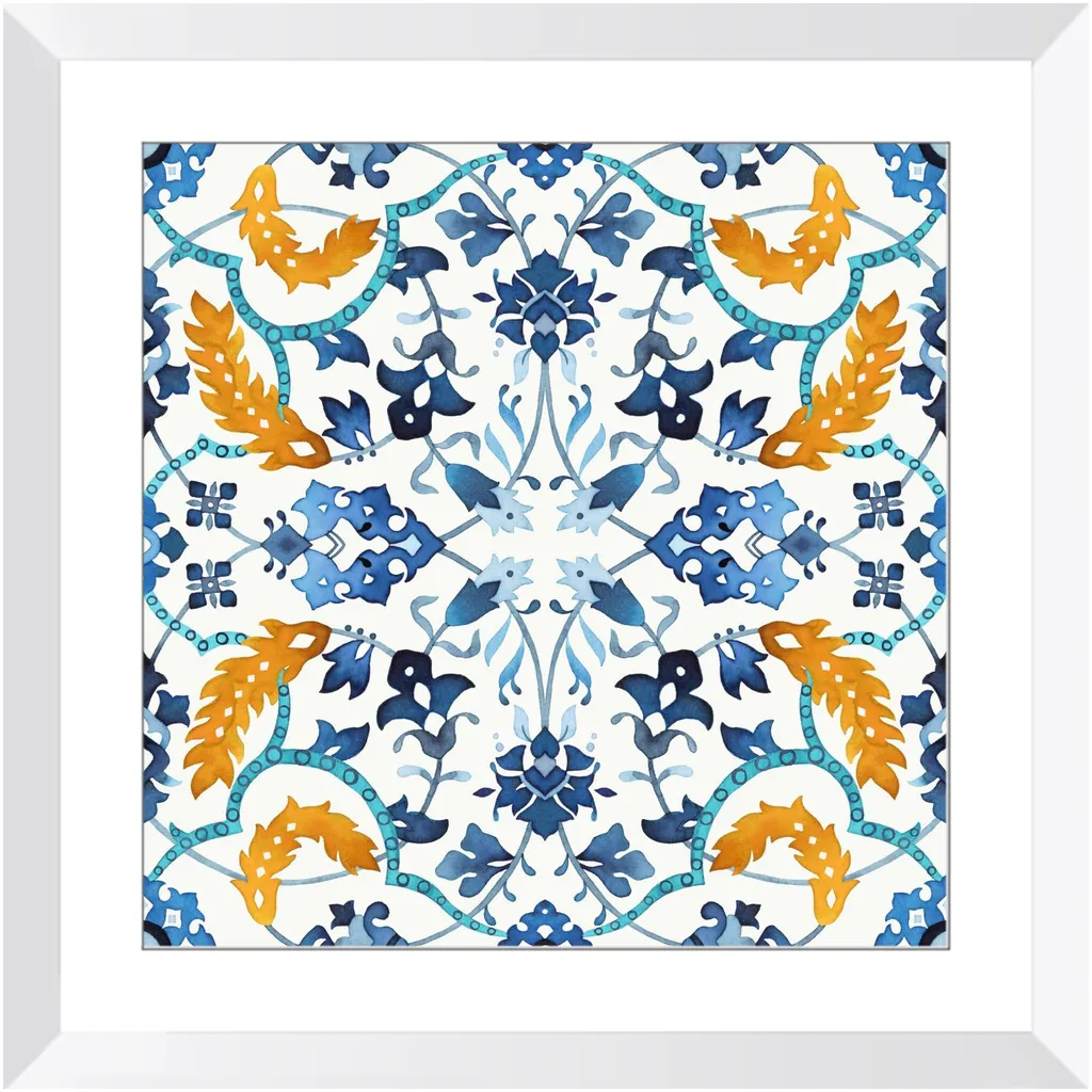 Blue Tile Triptych