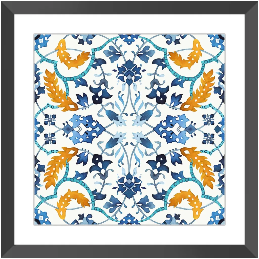 Blue Tile Triptych