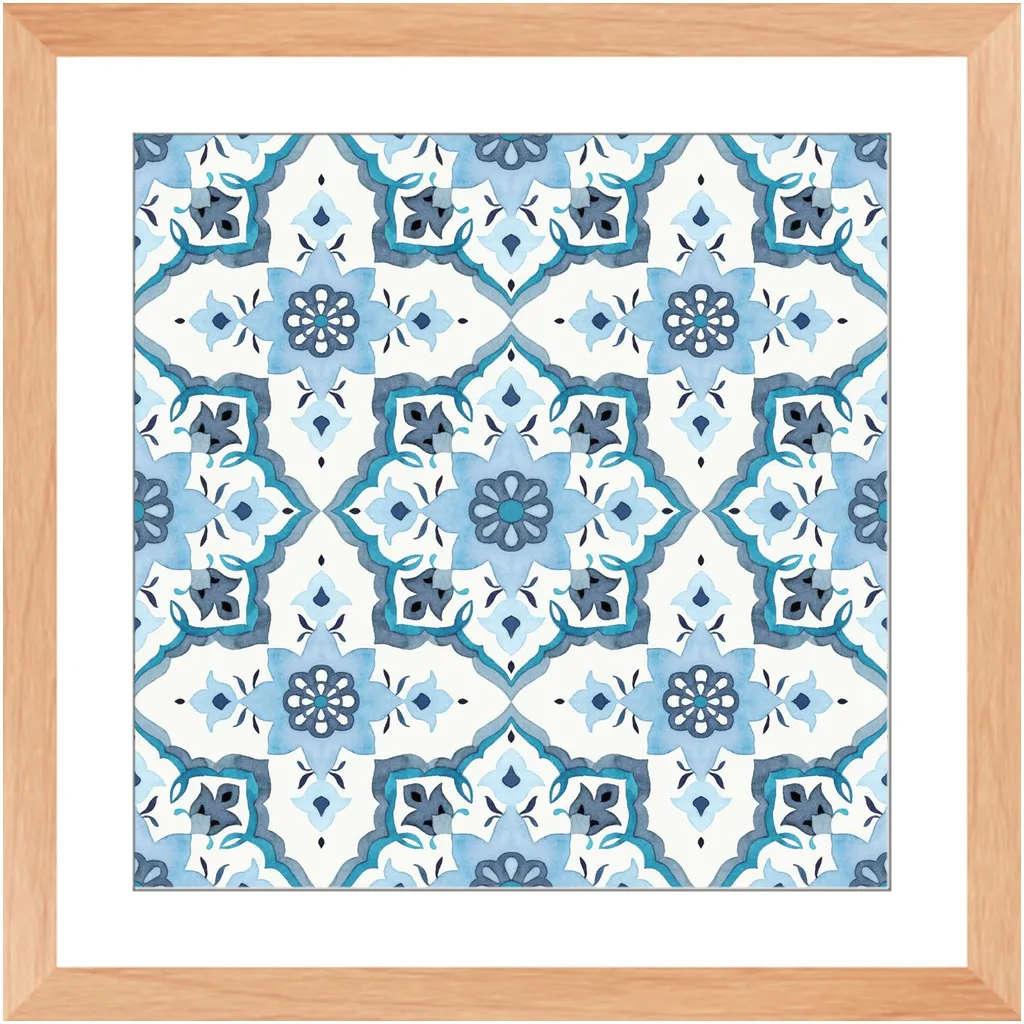 Blue Tile Triptych