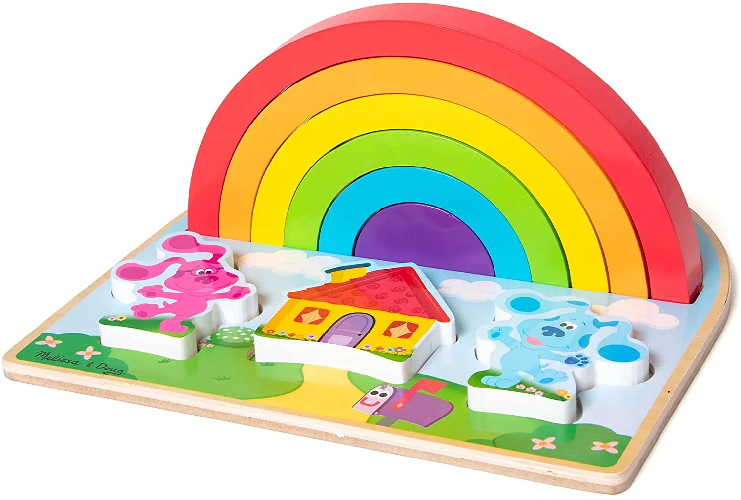 Blue's Clues & You! Wooden Rainbow Stacking Puzzle