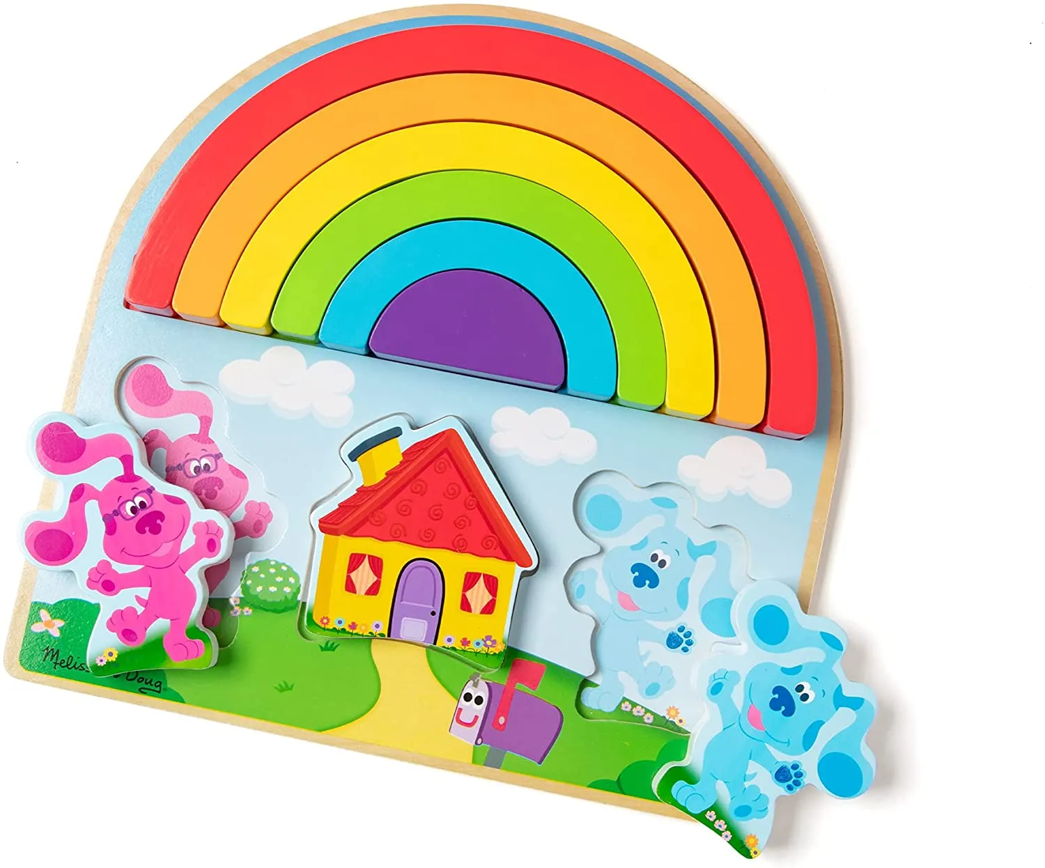 Blue's Clues & You! Wooden Rainbow Stacking Puzzle