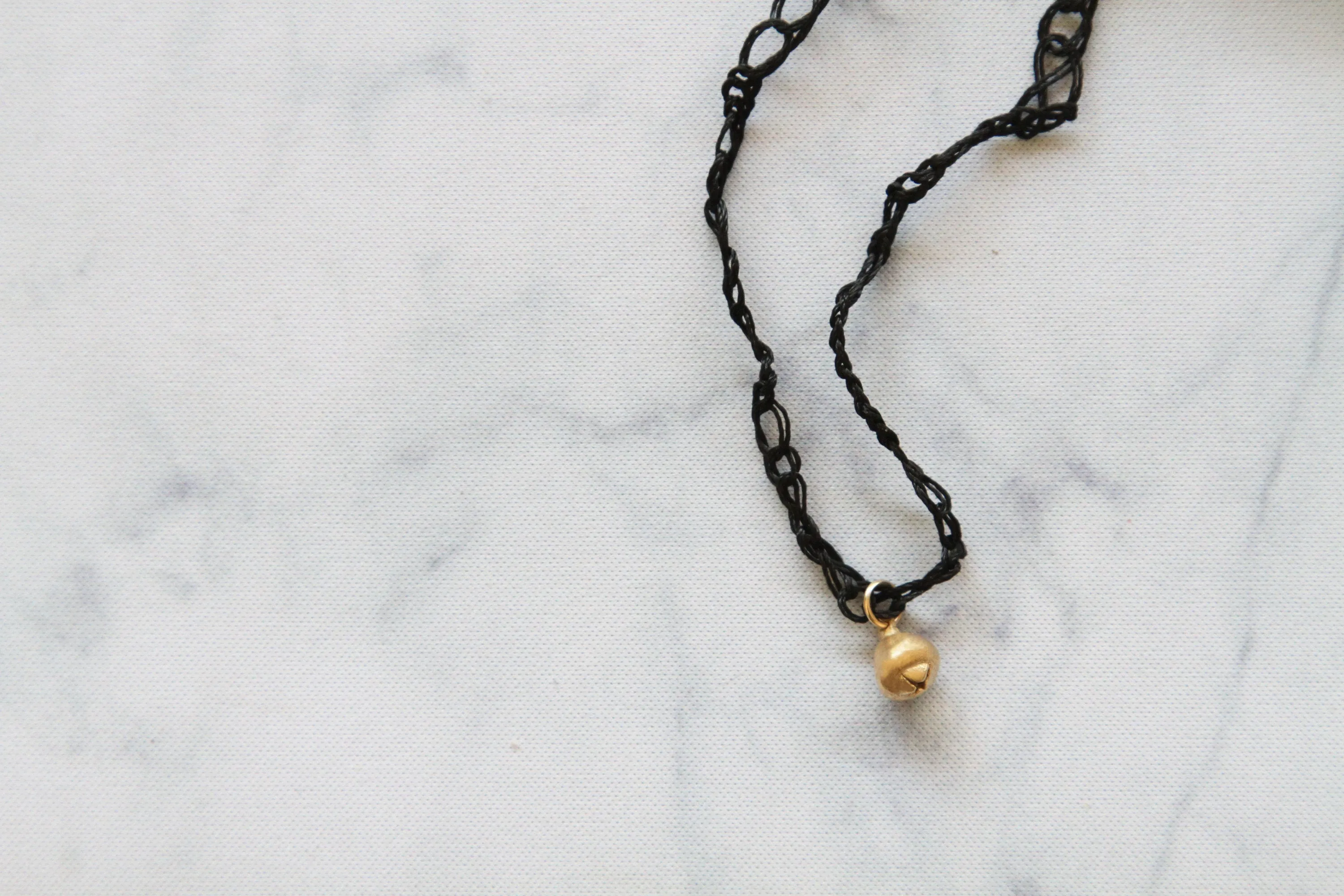 Botanical Organic Gold Pendant with Red Necklace Inspired By Nature
